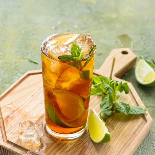 Sparkling Mint-Lime Iced Tea