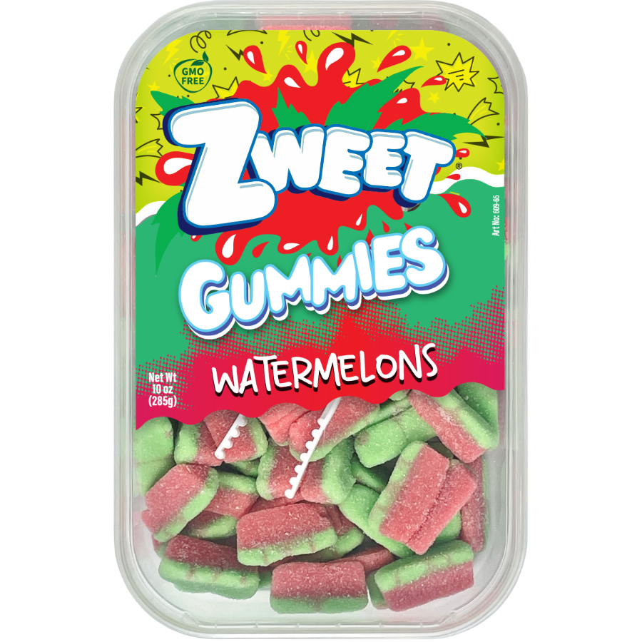 Sour Gummy Watermelon Slices | Zweet | 10 oz