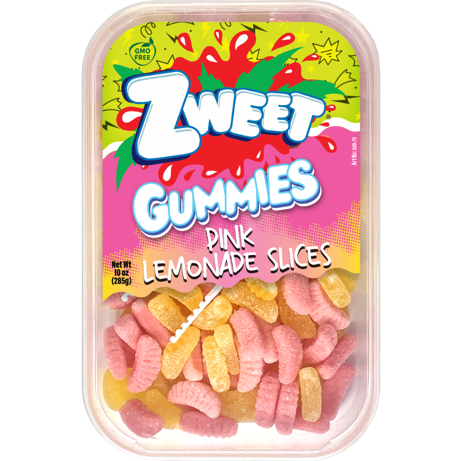 Gummy Pink Lemonade Slices | Zweet | 10 oz