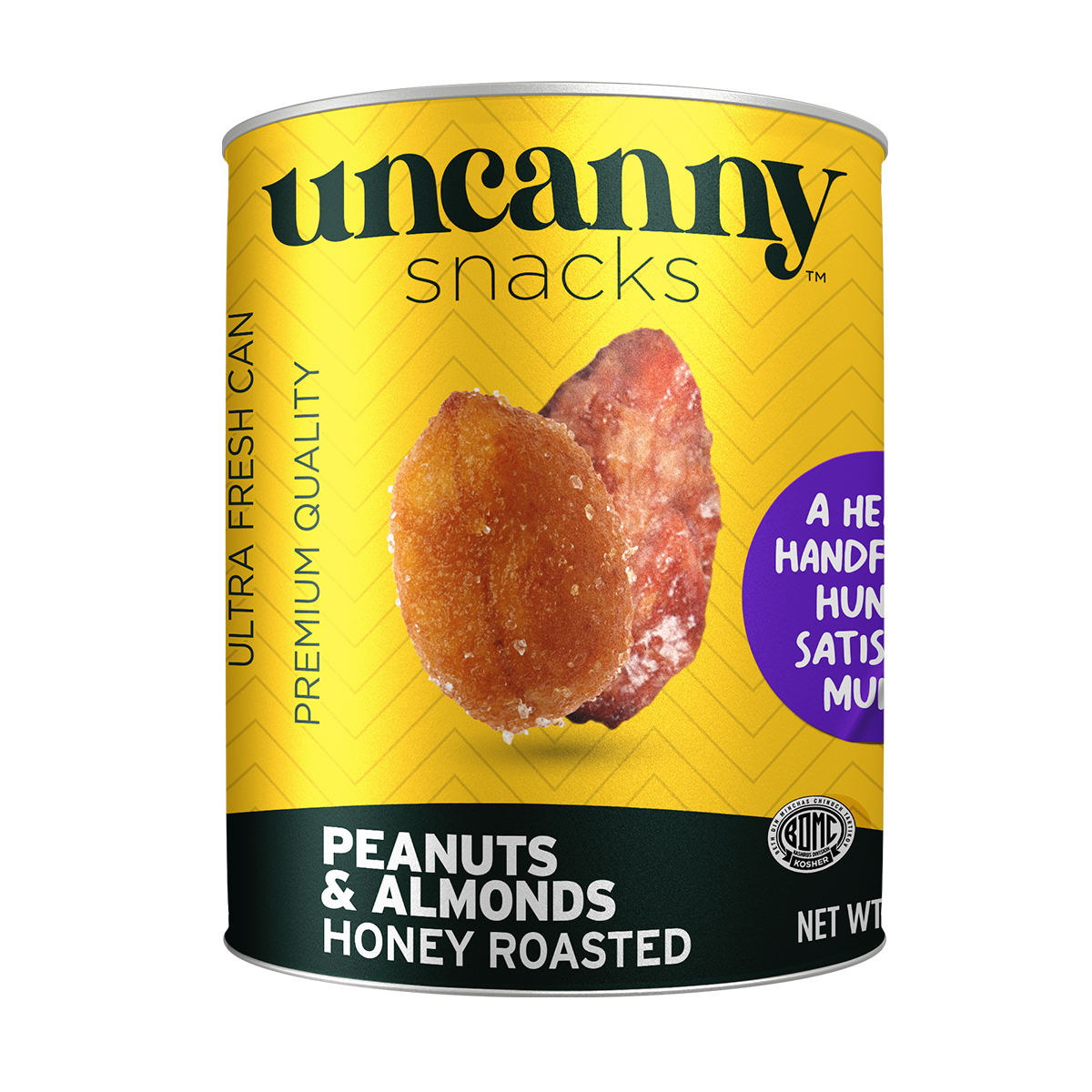 Honey Roasted Peanuts & Almonds | Can | 1.8 oz | Uncanny