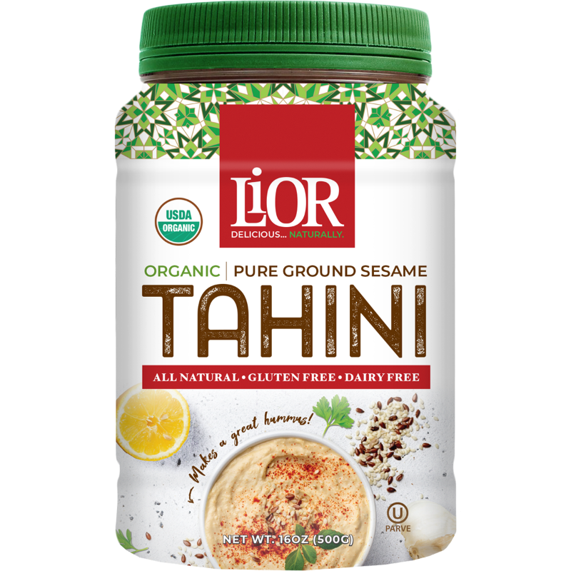 Pure Stone Ground Sesame Butter | USDA Organic Tahini | 16 oz | LiOR