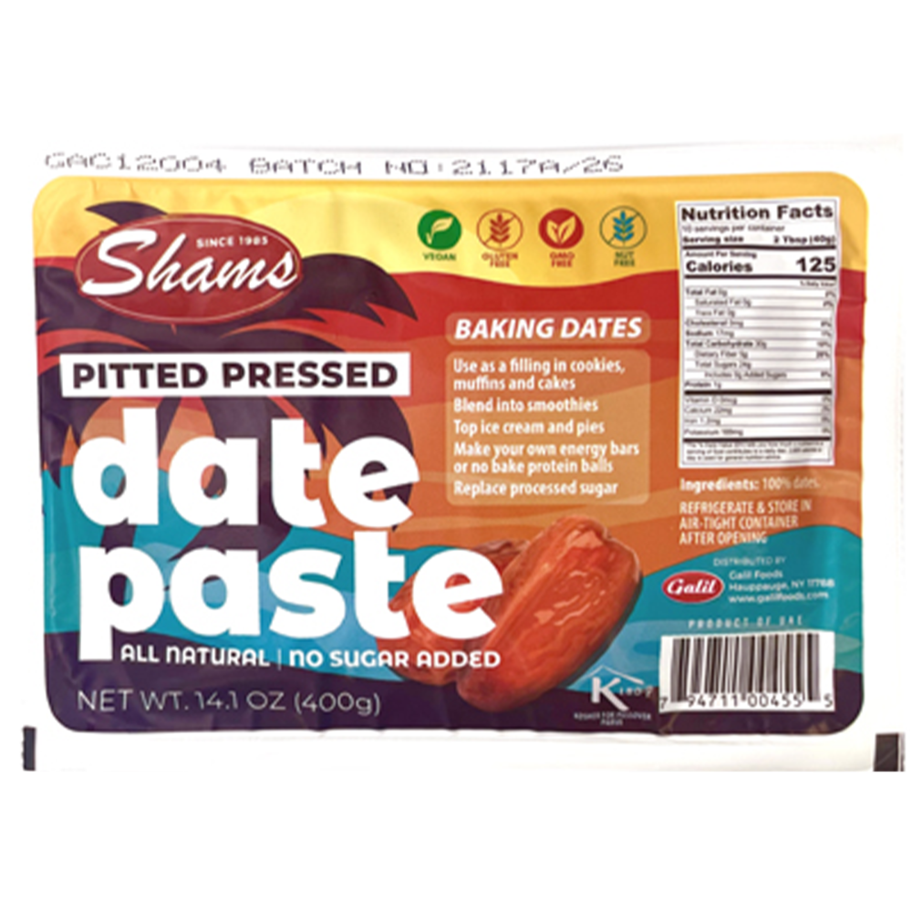 Date Paste | Ready to Use Baking Dates | 14.1 oz | Shams