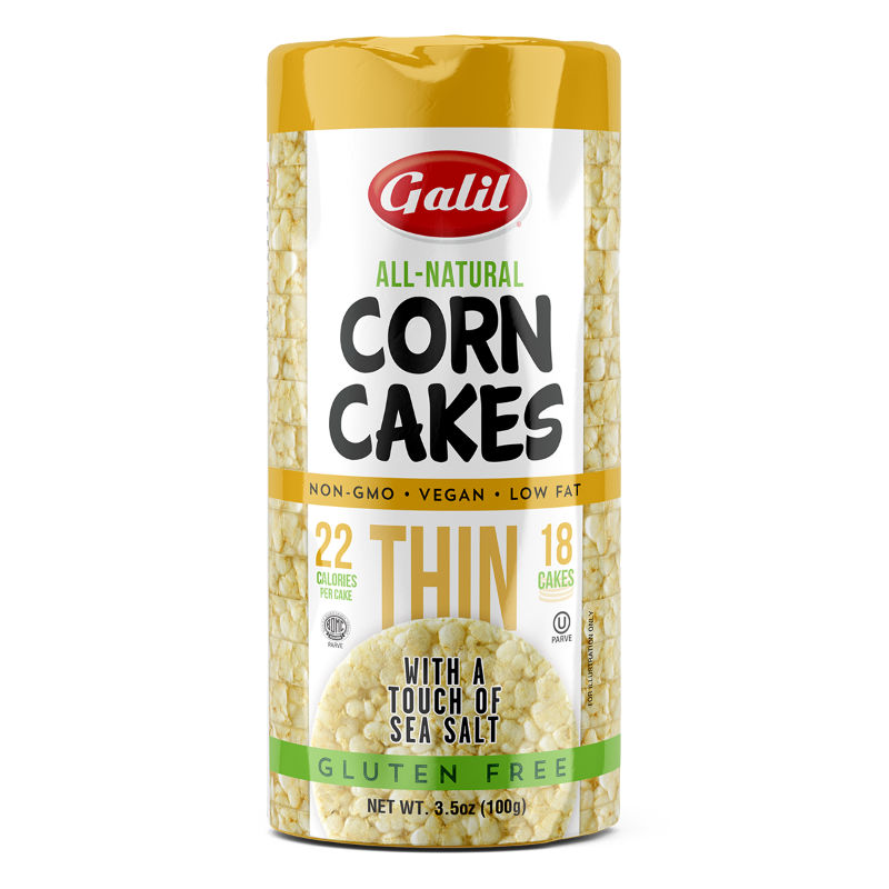 Thin Corn Cakes | Round | Salt | 3.5 oz | Galil