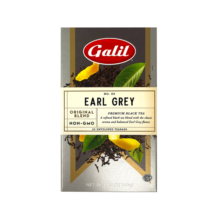 Earl Grey Black Tea | 20' Tea Bags | 1.41 oz | Galil