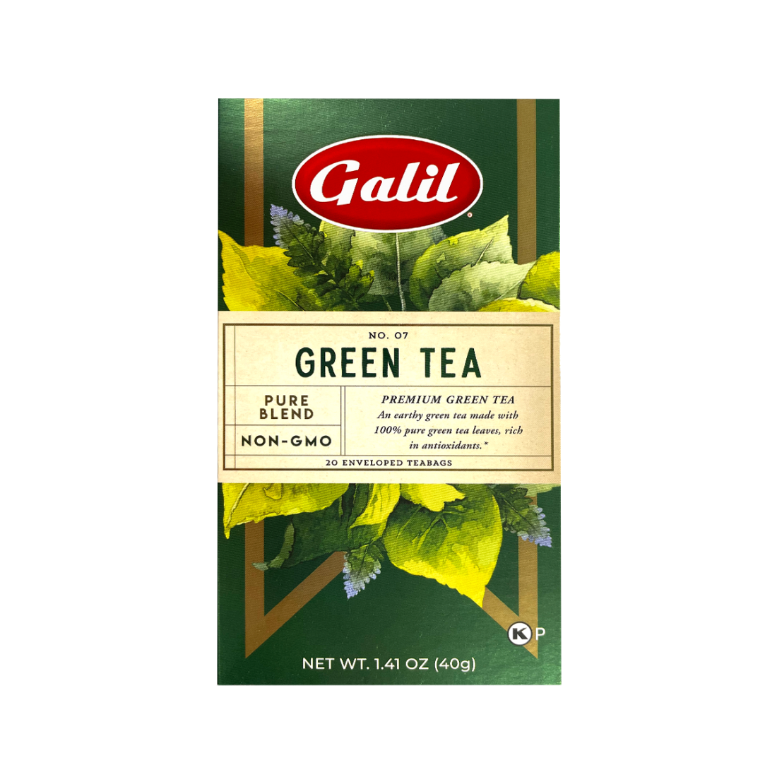 Green Herbal Tea | 20' Tea Bags | 1.41 oz | Galil