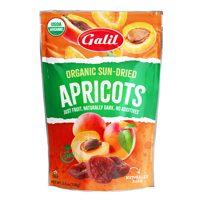 Organic Sun-Dried Apricots | 3.5 oz | Galil