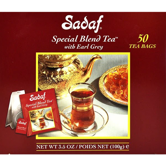 Earl Grey Tea | Special Blend | 50' Tea Bags | Sadaf