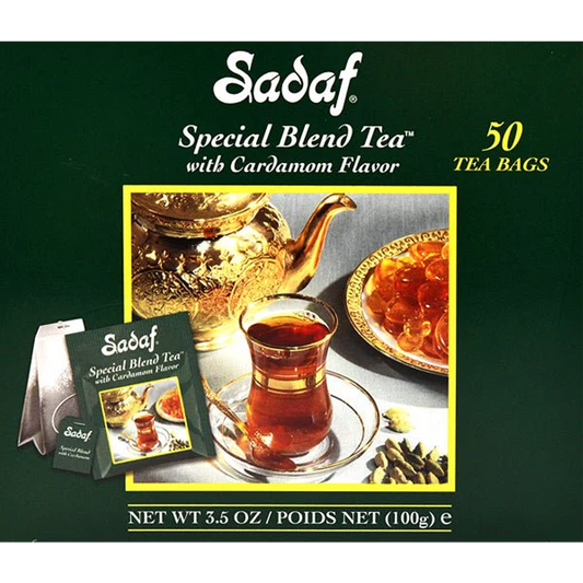 Cardamom Black Tea | Special Blend | 50' Tea Bags | Sadaf