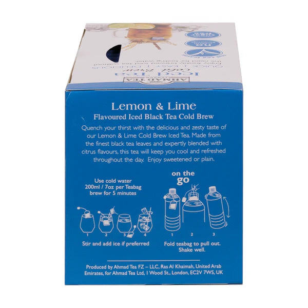 Lemon & Lime Ice Tea | 20' Tea Bags | Ahmad