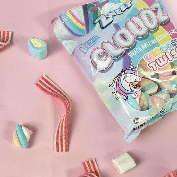 Cloudz Snackable Marshmallows Unicorn Twists | 3.5 oz | Zweet - ShopGalil