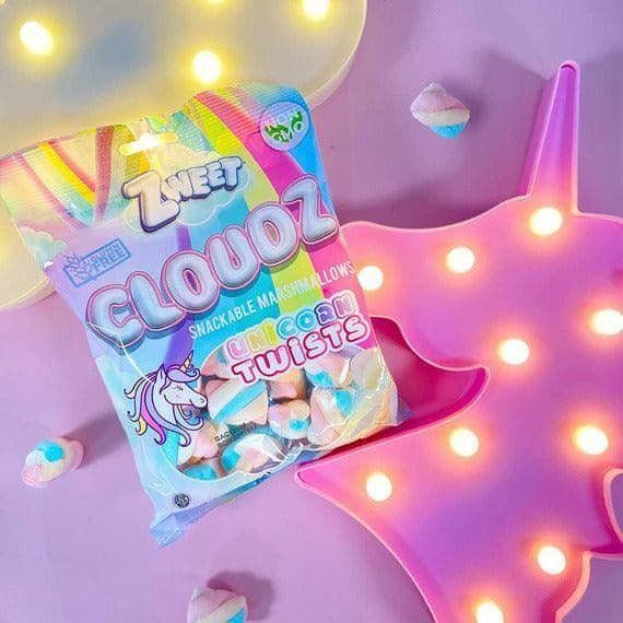 Cloudz Snackable Marshmallows Unicorn Twists | 3.5 oz | Zweet - ShopGalil