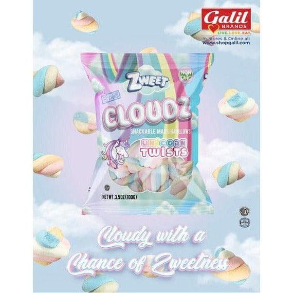 Cloudz Snackable Marshmallows Unicorn Twists | 3.5 oz | Zweet - ShopGalil