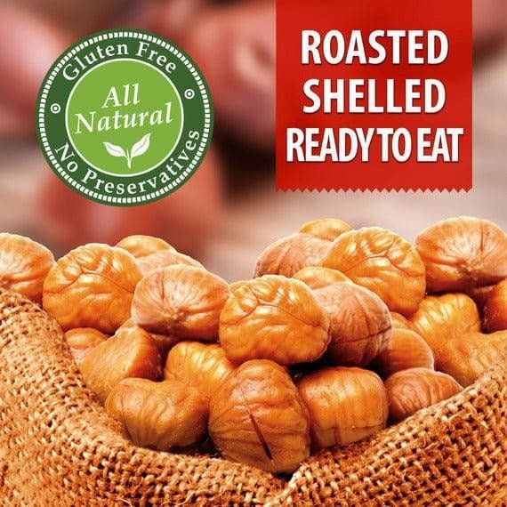 Organic Roasted Chestnuts | Peeled & Ready to Eat | 3.5 oz | Galil - ShopGalil